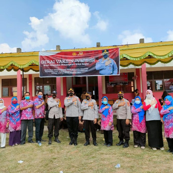 Kegiatan Vaksin siswa-siswi SMPN 6 Talang Kelapa